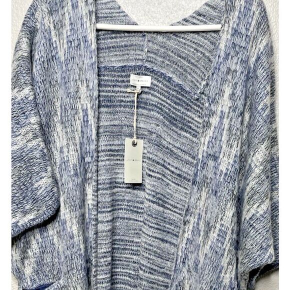 Lucky Brand Plus Size 1X Cardigan Sweater Women Aztec Knit Pockets NWT New $89 - Picture 4 of 8
